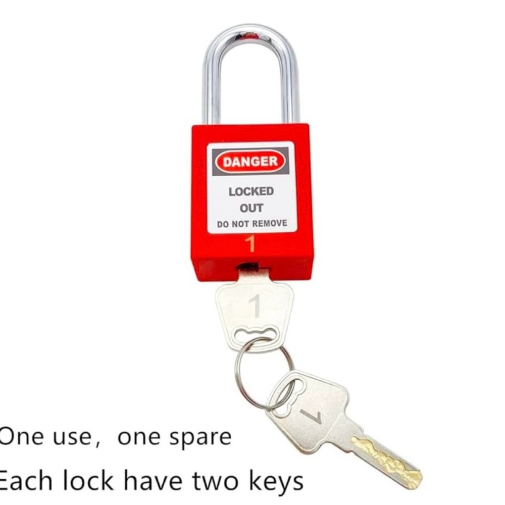 Red Safety Lock with Keys